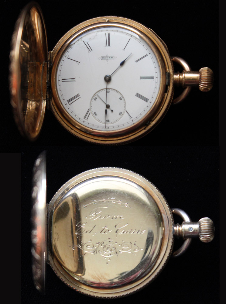 Elgin Gold Pocket Watch, 1882, Runs Like New!